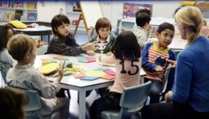 Happy kids at elementary school